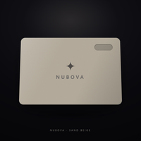 Nubova Workstation — Sand Beige Alcantara